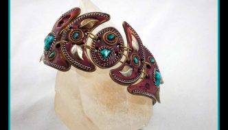 Turquoise and Shell Bracelet